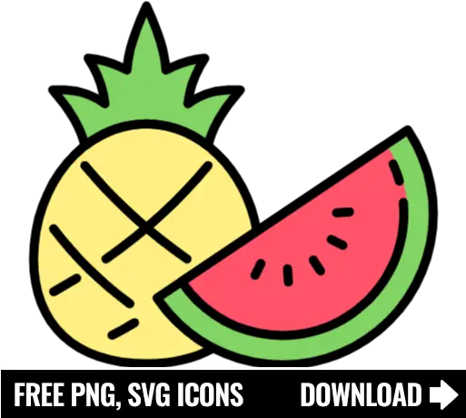  Free Pineapple And Watermelon Icon Symbol Png Svg Download Smile Icon Melon Icon