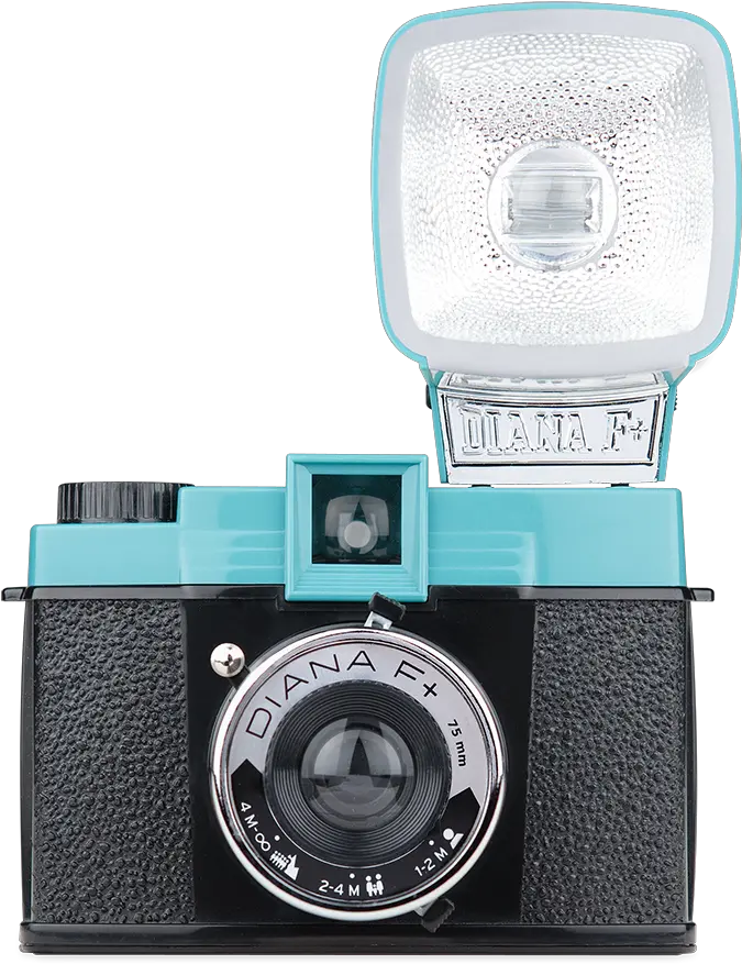  Lomography Diana F Old Camera With Large Flash Png Photo Camera Png