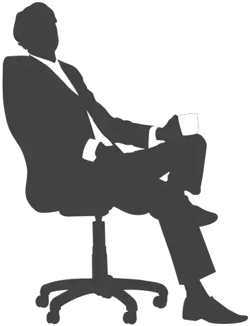  Pin Businessman Silhouette Sitting Png Sitting Silhouette Png