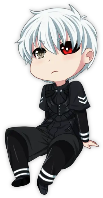  Clip Black And White Download Kaneki Chibi Tokyo Ghoul Kaneki Png Ken Kaneki Transparent