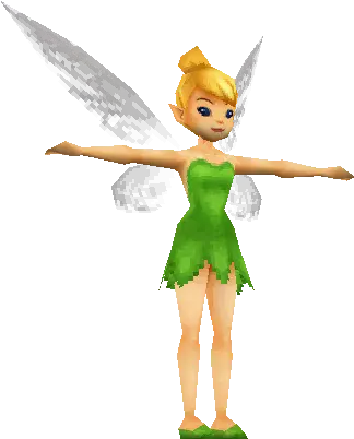  Ds Dsi Tinker Bell Tinker Bell Low Poly The Models Cartoon Png Tinker Bell Png