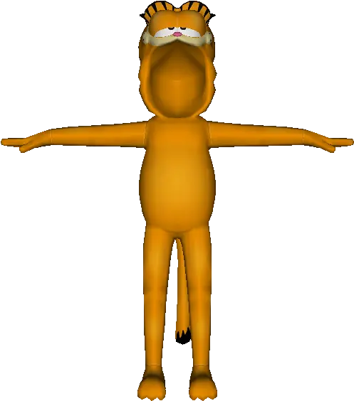  Xbox 360 Avatar Marketplace Garfield Costume The Garfield T Pose Png Garfield Png