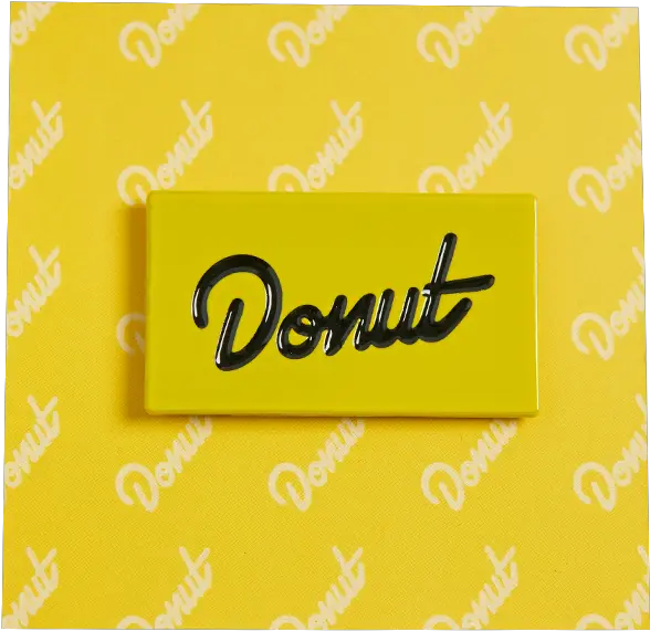  Donut Flag Enamel Pin U2013 Media Store Donut Media Pin Png Pin Transparent