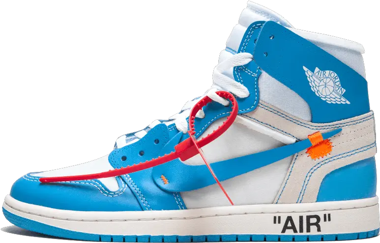  Nike Air Jordan 1 Retro High Off White Off White Unc Jordan Retro 1 Off White Png Off White Logo Png