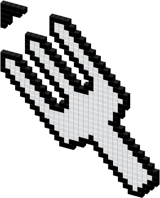  Fork Cursor Png Pixel Icon