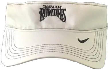  Tampa Bay Rowdies Nike Visor White With Fashion Brand Png White Nike Logo