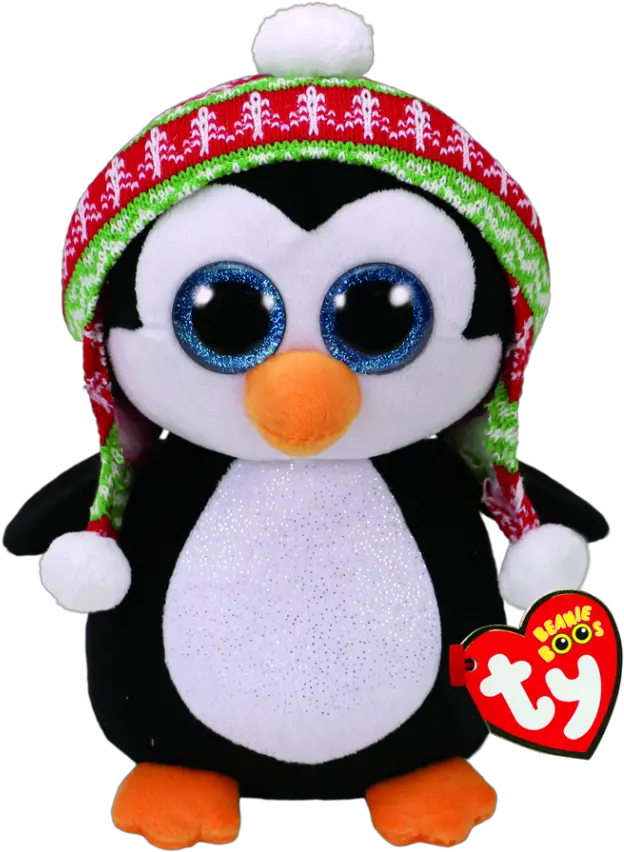  Penelope The Penguin Christmas Medium Christmas Beanie Boos Penguin Png Penguin Transparent