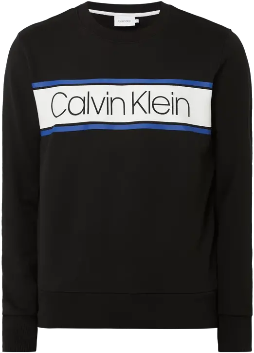  Ck Calvin Klein Sweatshirt Mit Logoprint Schwarz Sweater Png Ck Logo