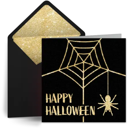  Spider Web Free Happy Halloween Ecard Greeting Card Spider Web Png Spider Web Transparent