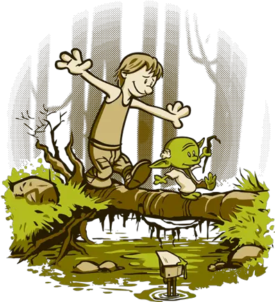  Training We Are Calvin And Hobbes Log Bridge Parodies Baby Yoda Calvin And Hobbes Png Calvin And Hobbes Png