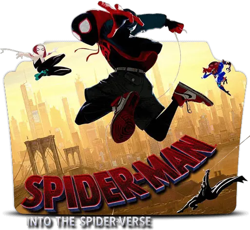  Spider Man Into The Verse Folder Icon Designbust Into The Spider Verse Folder Icon Png Spiderman Icon