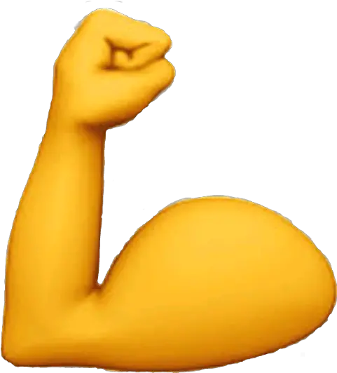  Muscle Arm Emoji Transprent Png