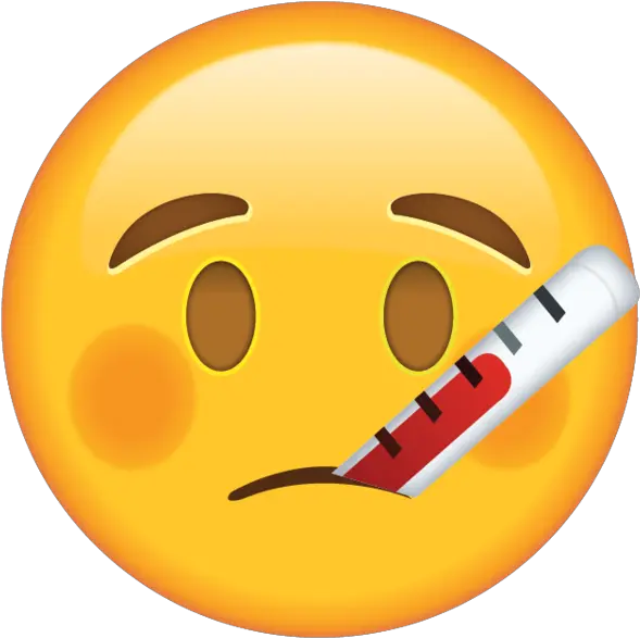  Face With Thermometer Emoji Sick Funny Sick Emoji Png Weather Icon Meanings