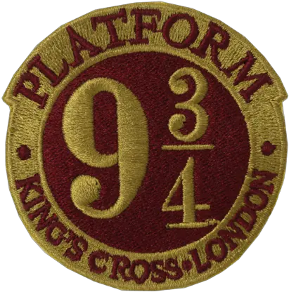  Platform 9 Embroidered Logo Patch Harry Potter 9 And 3 Quarters Png Harry Potter Logo Images