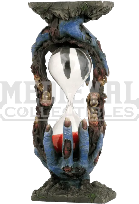  Download Zombie Hands Sand Timer Statue Png Zombie Hands Png