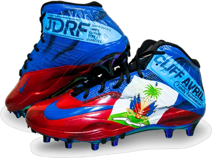  Russell Wilson Richard Sherman Among Seahawks Showing Off Haitian Cleats Png Russell Wilson Png