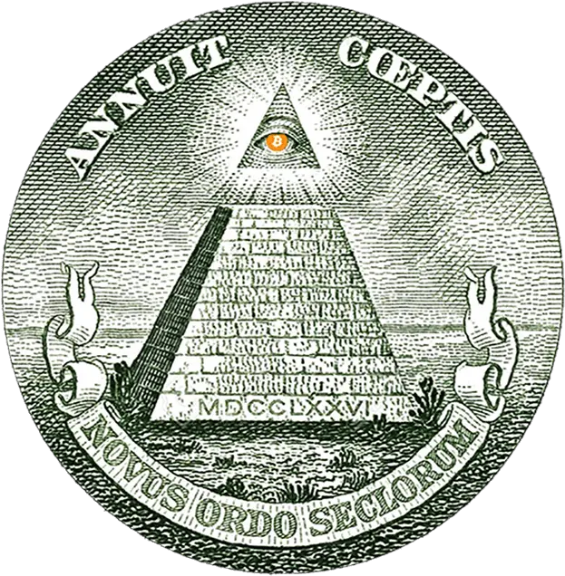  Bitcoin Going Parabolic Reverse Great Seal Of The United States Png All Seeing Eye Png