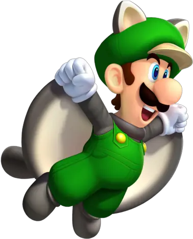  Download Hd Squirrel Luigi Smwu Acorn Mario Transparent New Super Mario Bros U Deluxe Png Luigi Hat Png