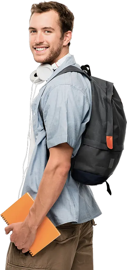  Guy Withbookbagpng Albi Girls With Books Png Guy Png