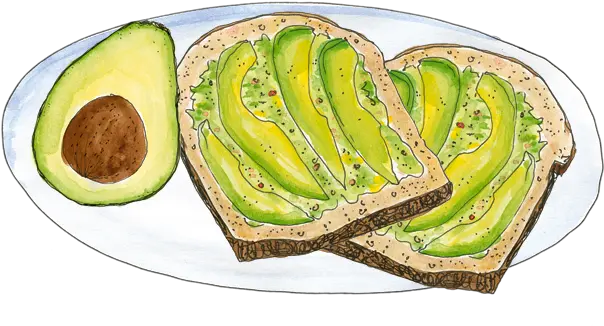  Download Transparent Toast Avocado Image Library Moving Avocado Toast Transparent Png Avocado Transparent