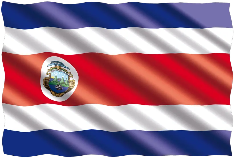  International Flag Costa Transparent Thailand Flag Gif Png Costa Rica Png