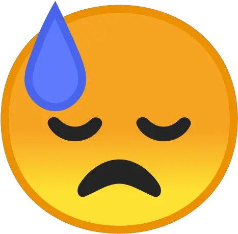  Downcast Face With Sweat Emoji Meaning Face With Cold Sweat Emoji Png Sweat Emoji Png