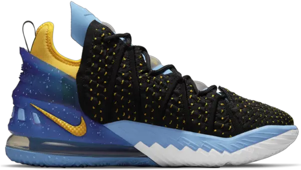  Courtside Sneakers Nike Lebron 18 Minneapolis Lakers Png Nike Battery Icon