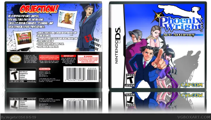  Phoenix Wright Ace Attorney Nintendo Ds Box Art Cover By Phoenix Wright Ace Attorney Covers Png Phoenix Wright Logo