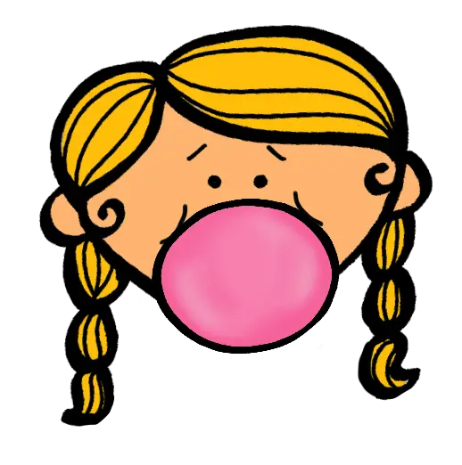  Girl Blowing Bubble Gum Clipart Icky Sticky Bubble Gum Png Bubble Gum Png