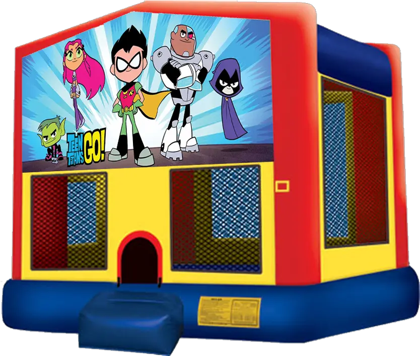  Teen Titans Go Bounce House Bring The Teen Titans To Your Incredibles 2 Bounce House Png Teen Titans Go Logo