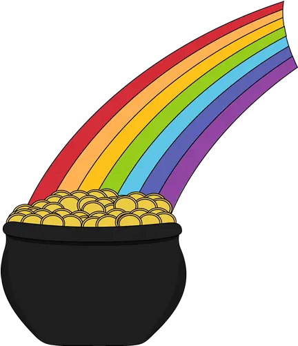  Library Of Rainbow Pot Gold Clip Art Pot Of Gold And Rainbow Clipart Png Pot Of Gold Png