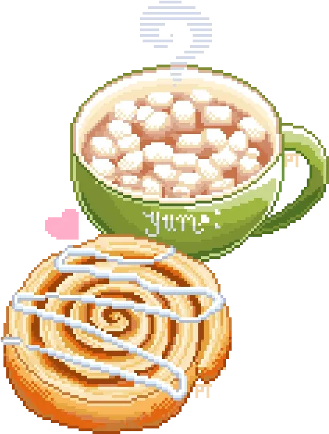  Iced Cinnamon Roll Pixel Transparent Pixel Cinnamon Bun Png Cinnamon Roll Png