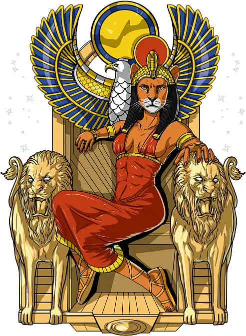  Egyptian Lioness Goddess Sekhmet Fleece Blanket Png Mary Of Egypt Icon