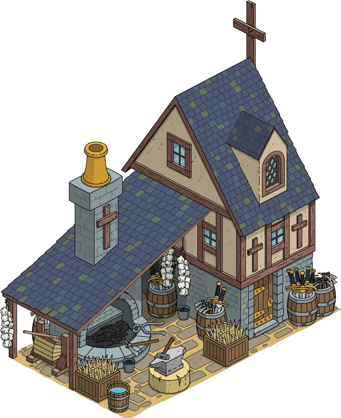  Halloween 2018 How To Act 1 Craftingthe Simpsons Tapped Out Png Medieval Town Icon