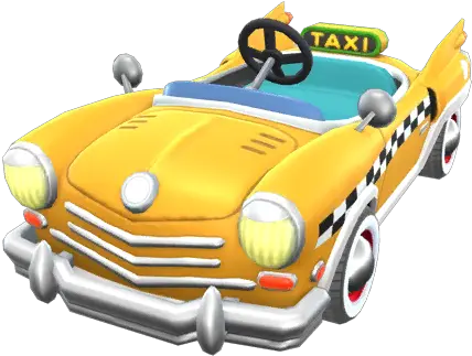  Yellow Taxi Super Mario Wiki The Mario Encyclopedia Mario Kart Tour Taxi Png Taxi Cab Png