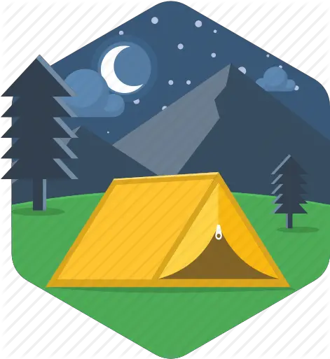  U0027camping And Adventure Hexagonalu0027 By Popcornarts Camping Car Icon Illustration Png Camping Png