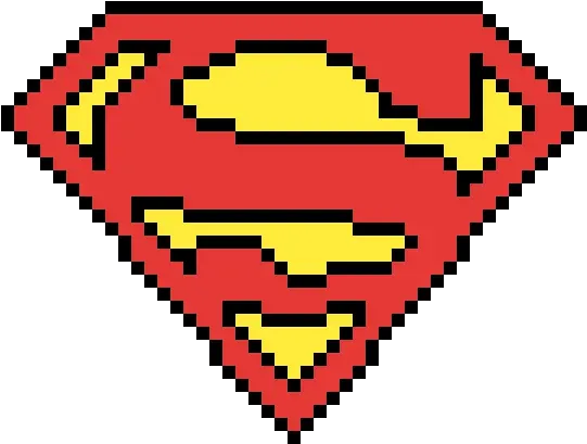  Pixilart Minecraft Pixel Art Superman Png Superman Logo Images