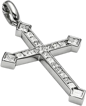  Platinum Cross Pendant 3ps098 Locket Png Cross Necklace Png