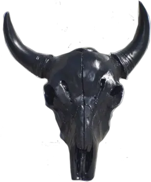  Sh Black Cow Skull Solid Png Cow Skull Png