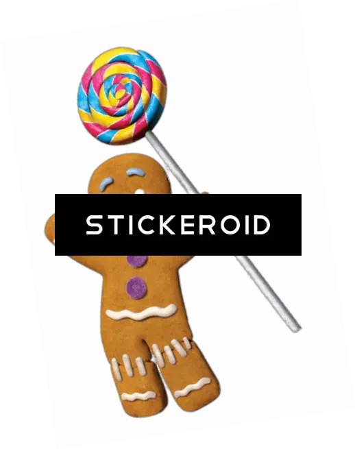  Gingerbread Man With Lolly Shrek Gingy Cardboard Cutout Shrek Gingerbread Man Png Shrek Icon