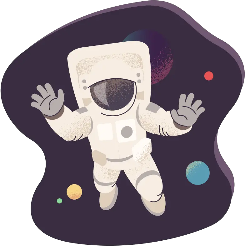  Astronaut In Space Illustration Png Svg Fictional Character Astronaut Helmet Icon