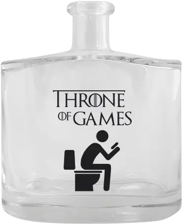  Clear Glass Hip Flask 500 Ml With Printing Throne Of Games Game Of Thrones Png Throne Transparent