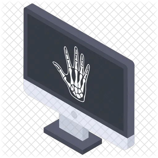  X Ray Monitor Icon Badge Png X Sign Png