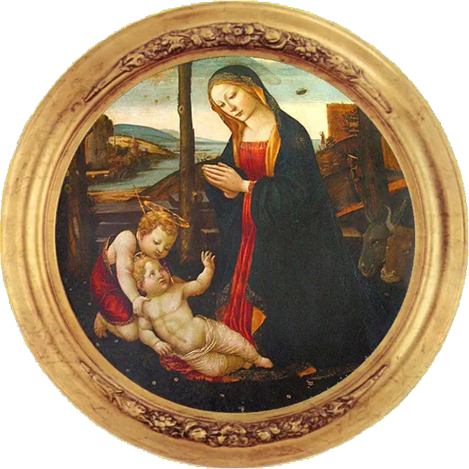  Unidentified Florence Objects The Florentine Domenico Ghirlandaio Madonna With Saint Giovannino Png Ufo Transparent Background