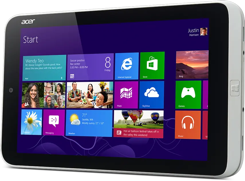  A New Smaller Tablet Acer Windows 8 Png Acer Tablet Setting For Time Out Icon