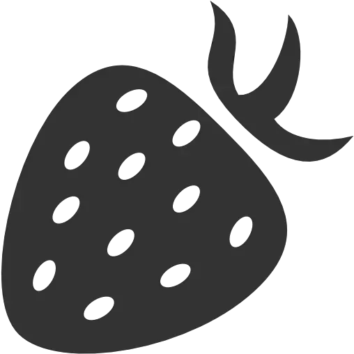  Berry Icon Strawberry Png Black And White Berries Png