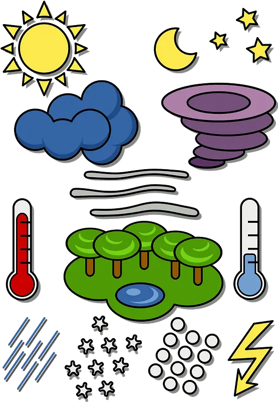  Weather Icons Clipart Forces Of Nature Clipart Png Weather Icon Meaning