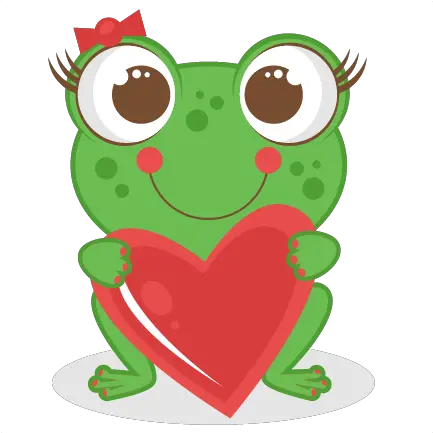  Love Frog Scrapbook Titles Svg Cutting Files Cut Valentine Frog Clipart Png Frog Icon Png