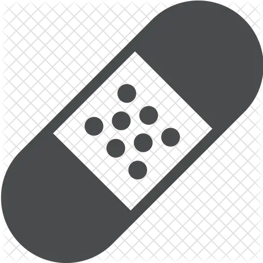  Bandaid Icon Pill Black And White Png Bandaid Png