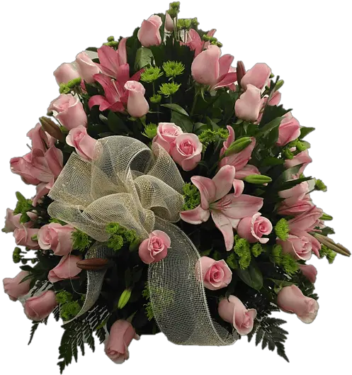  Download Rosas R 04 Arrangement In Roses With Red Lilies Es Crafts Hobbies Png Rosas Png